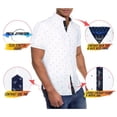 thumbnail image 3 of Mens Slim Fit Short Sleeve Button Down Oxford Shirt, 3 of 4