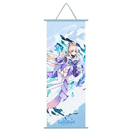 product image of Riapawel Genshin Impact Hanging Poster 27.6x9.8 Inch, New Anime Wall Art Scroll Poster, Home Decor Painting(Albedo)