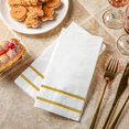 thumbnail image 2 of Toallas Desechables de Invitados de Baño Toallas de Papel de Manos Servilletas de Cena Elegantes a Granel Servilletas de Papel Decorativas para Baño Cocina Fiestas de Bodas (Oro), 2 of 4