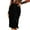 Black, variant on 2024 Women's High Waist Sequin Skirt Front Slit Bodycon Fit Stretch Sparkly Rhinestone Work Midi Skirts Green