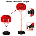 thumbnail image 3 of Support de Basketball Réglable de 63 à 150 cm de Hauteur avec Pompe à Ballon pour Garçons, Entraînement Pratique, Usage Intérieur Extérieur, 3 of 5