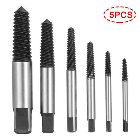 

New 5pcs Screw Extractor Drill Bits Guide Broken Damaged Bolt Remover