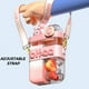 thumbnail image 5 of Botella de bebida bonita de 800 ml vaso de plástico antideslizante con correa para viajes trabajo para deportes, 5 of 6