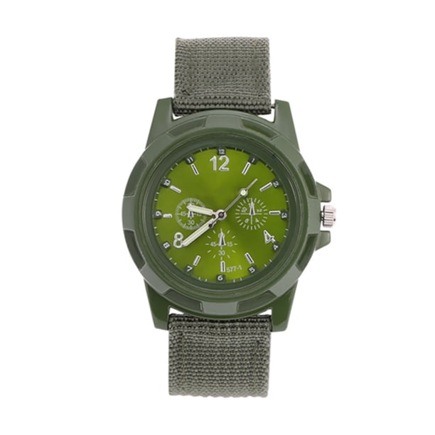 Reloj Militar Con Cinturón Tejido Con Cinturón De Tela, Relojes De Pulsera Militares Deportivos Para Hombres, Alta Durabilidad, Resistente Al Agua, Antioxidante, Resistente Al