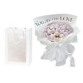 thumbnail image 2 of GUOOL DIY Bouquet Set Flower Bouquet Craft Making Materials with Clear Window Gift Bag Violet 33pcs, 2 of 7
