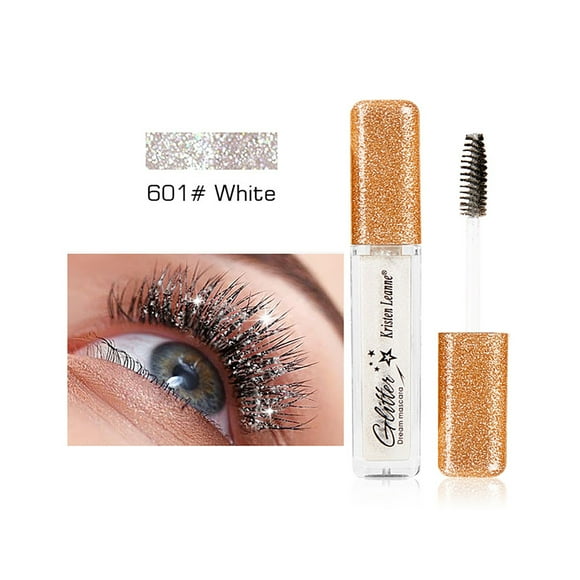 Fiudx Máscara de Pestañas Brillante, Extensor de Volumen Brillante, Fórmula Densa y Rizadora, Larga Duración Resistente Al Sudor, Mejora El Maquillaje de Ojos Diario, Transforma Tus Pestañas de Forma