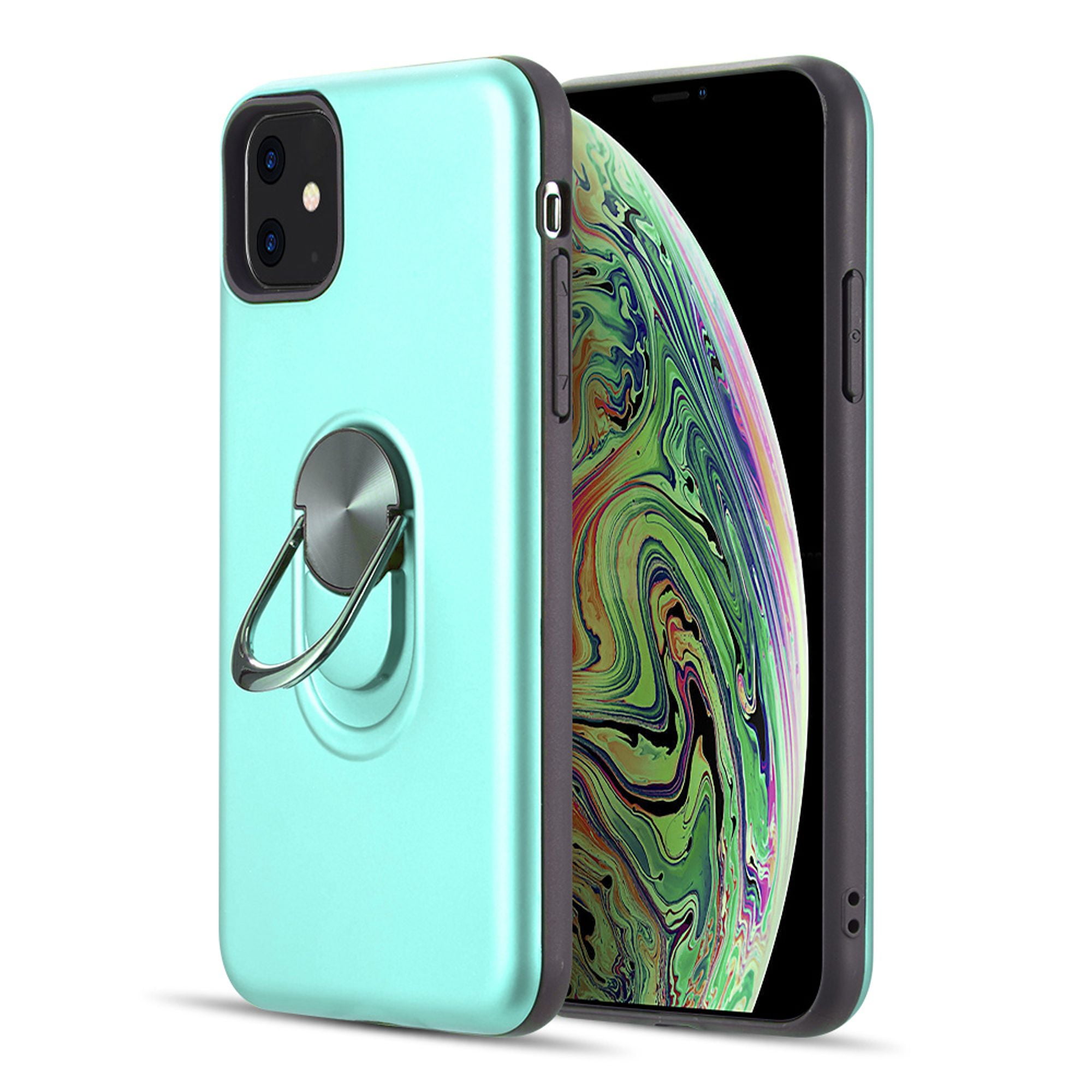For iPhone 11 Case, by Insten Anti-Slippery Dual Layer Hybrid Stand PC