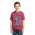 thumbnail image 2 of Wild Bobby Season's Eatings Shark Christmas Sweater | Holiday Unisex Boys Girls Graphic Youth T-Shirt, 2 of 5