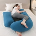 thumbnail image 3 of Eurhowing Large Body Pillow, Breathable Full Body Pillow for Side Sleeper, Soft Long Bed Pillow for Adults, Blue, 3 of 12