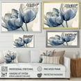 thumbnail image 4 of Designart "Stunning Sapphire" Tulips Floater Framed Canvas Wall Art, 4 of 5