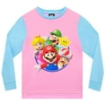 thumbnail image 2 of Super Mario Girls Mario Long Sleeve Pajama Set Sizes 4-12, 2 of 3