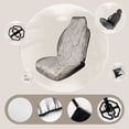 thumbnail image 3 of Grey Cracked Marble Rug Car Seat Covers Front Seats Universal Fit for Cars SUV Truck Auto Interior Accessories, 3 of 3