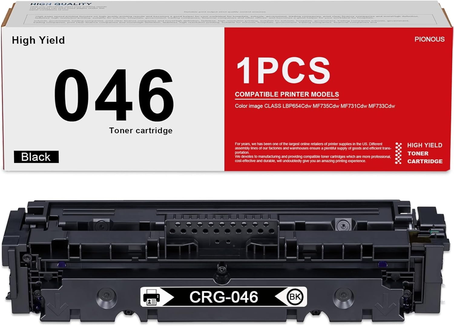 Canon Printer Cartridge 046 Black - High Quality Toner for