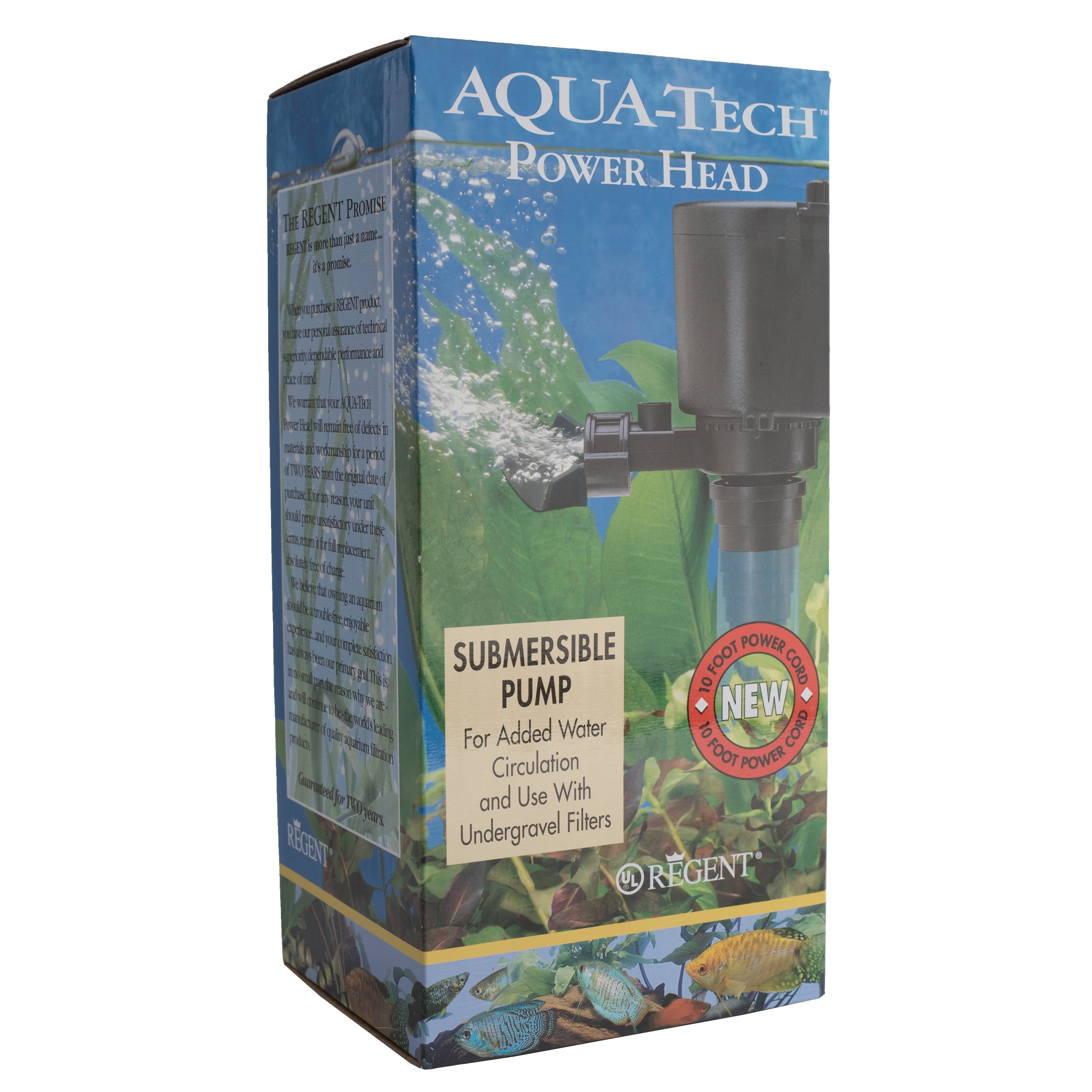 Aqua-Tech Power Head Submersible Black Pump for Aquariums