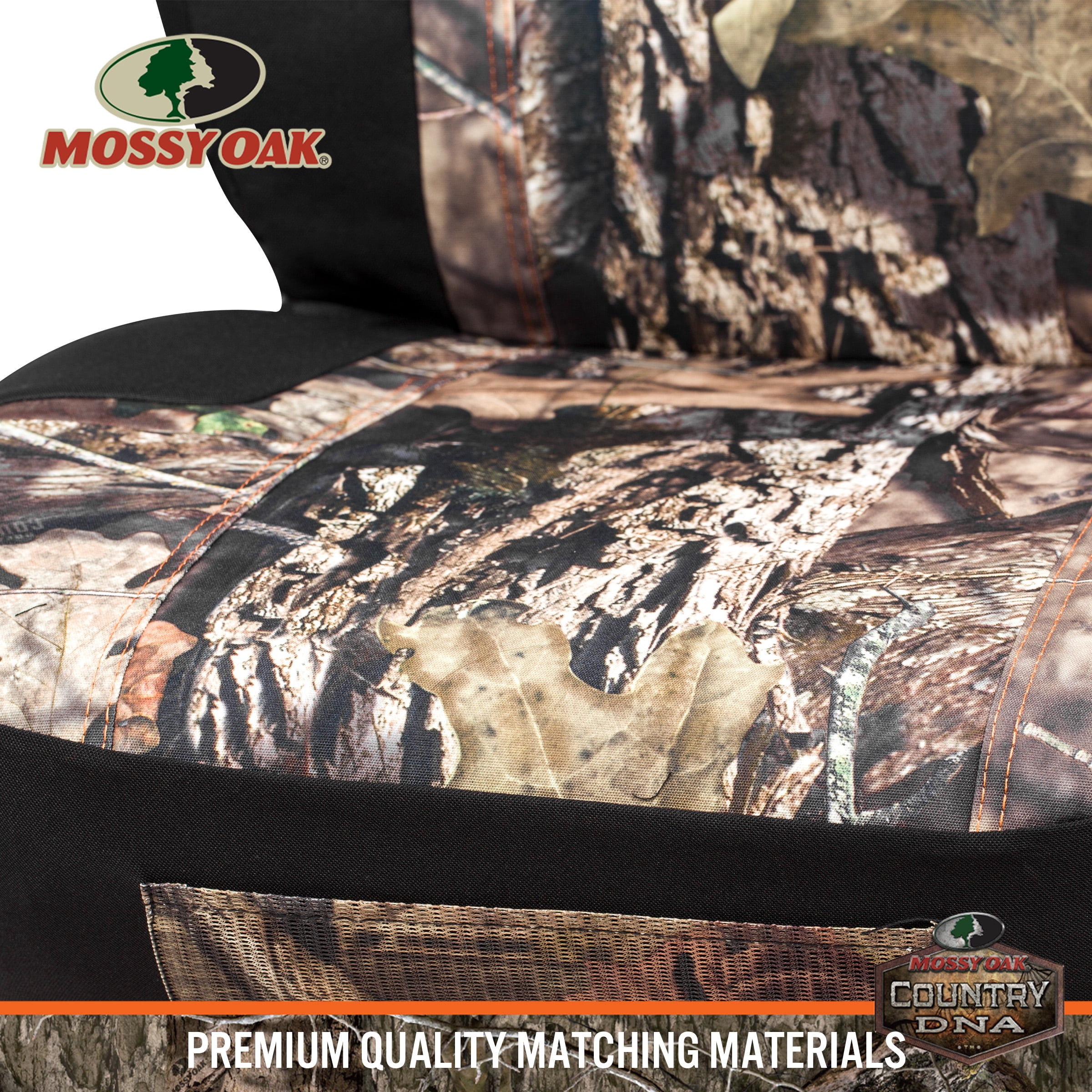 MOSSY Oak Low Back Camo Seat Covers, Airbag Compatible, Universial Fit - Made with Premium Rip-Stop Oxford Fabric