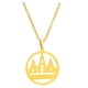thumbnail image 1 of Collar Sonducket Durable Temple Yazidis Charm Cadena fina oro Acero inoxidable, 1 of 6