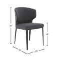 thumbnail image 2 of Cabo Mid-century Modern Upholstered Wingback Chair - Contract Grade, 2 of 6
