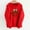 Red Sweatshirt for Winter, variant on XPMWRP Women's Football Printed Hoodies Sweatshirt Casual Long Sleeve Pullover Tops Loose Winter Warm Comfortable Sweatshirt Red M