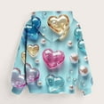 thumbnail image 5 of Cowsor Sweat à Capuche pour Enfants / Manches Longues Imprimé Col Rond / Tissu Extensible Doux / Tenue Décontractée Chaude pour École Quotidienne / Garçons Filles 2-14 Ans, 5 of 5