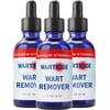 Warticide Wart Remover - Max Strength Plantar and Genital Warts Treatment, 3 Tubes