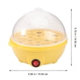 thumbnail image 3 of 1PC Single Layer Steamer Multi-purpose Seven Boiler Multi-purpose Kitchen Cooking Tool Automatic Power Off Cooker for Travel Camping Home with US Yellow Random Color Base Tray, 3 of 8