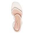 thumbnail image 3 of COLE HAAN Womens White Cushioned Arch Support Asymmetrical Calli Round Toe Flare Slip On Dress Thong Sandals Shoes 9.5 B, 3 of 4