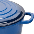 thumbnail image 3 of Cast Iron Dutch Oven Pot with Lid, for Sourdough Bread Baking, Round Dutch Ovens, 4.5 Quart, Blue, 3 of 5