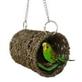 thumbnail image 4 of Soumake Winter Warm Natural Grass Tunnel Hammock Bed with Mat for Sleeping Bird, 4 of 8