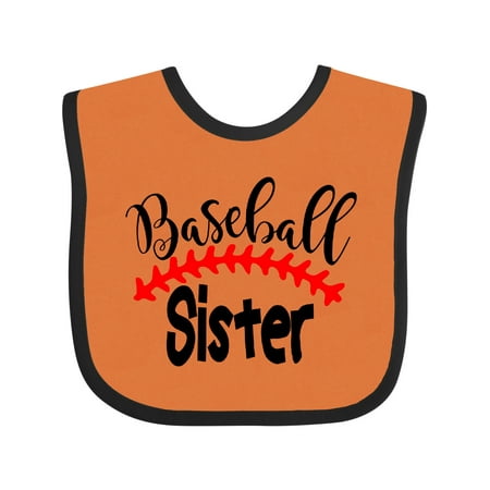 

Inktastic Baseball Sister Gift Baby Boy or Baby Girl Bib