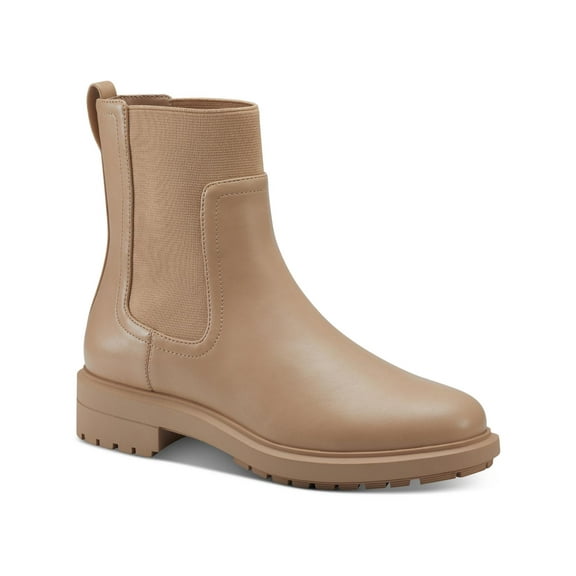 Alfani Womens Tackomap Faux Leather Pull On Booties