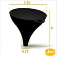 thumbnail image 4 of YBM Home Small Plastic Funnel, Dishwasher Safe, 22 fl. oz, Height 6 in. Upper diameter 6.25 in.- 39-1334black, 4 of 5