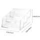 thumbnail image 5 of unbranded Portanombres Acrílico Transparente Con Tres Secciones Para Escritorio Y Negocios, 5 of 6