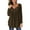 Brown sweatshirt women, variant on Usmixi Winter Womens Tunic Tops Henley Shirts for Women Fashion Button up Flowy Pleated Swing Lightweight Pullover Tunic Tops Trendy Solid Long Sleeve Tunic Tops Tops