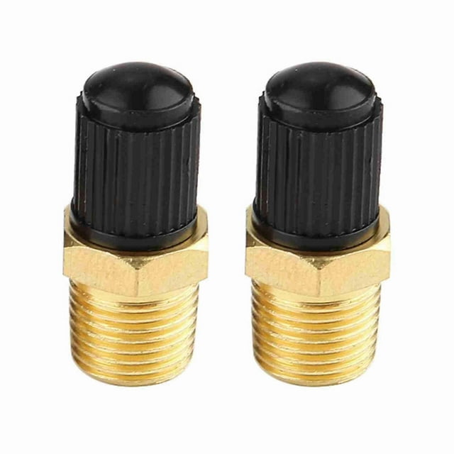 Lot de 2 vannes de remplissage de réservoir de compresseur d\'air en laiton 1/8" NPT MPT
