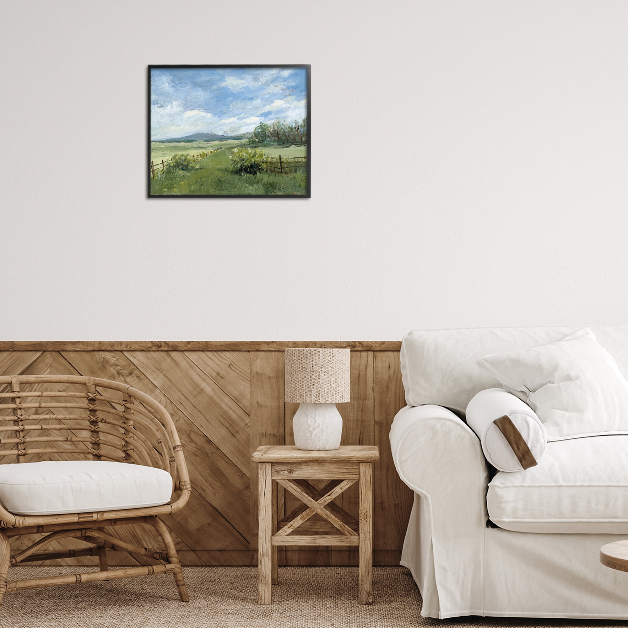 Stupell Industries Thank You Nature Landscape Black Framed Giclee Art, design by Lanie Loreth
