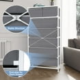 thumbnail image 3 of Crestlive Products Light Gray 7 Drawers Vertical Dresser Storage Tower Chest, 3 of 8