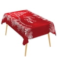 thumbnail image 6 of Nanqianyi Christmas Snowflake Red Tablecloth,Waterproof Stain Resistant Festive Table Cover,60x70 Inch, 6 of 6