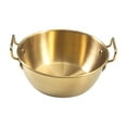 thumbnail image 5 of deevoka Kimchi Soup Pot Coffee Milk Warmer Noodles Pot for Gas s Outdoor Camping 12CM gold, 5 of 9