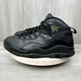 thumbnail image 3 of Ni - ke Ni - ke Air Jordan 10 Retro NYC Black Gold Mens 9 310805-012 Sneakers Shoes 2016, 3 of 5