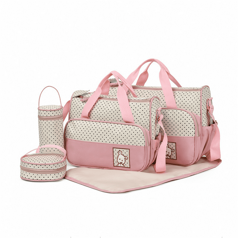 YITUMU 5Pcs Tote Diaper Bag, Large Waterproof Organization, Unisex