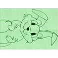 thumbnail image 1 of Ahgly Company Machine Washable Indoor Rectangle Transitional Mint Green Area Rugs, 3' x 5', 1 of 7