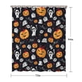 thumbnail image 5 of Classic Halloween Icons Pattern Shower Curtain 72"x84" ,Bathroom Decorative Shower Curtains Set with 12 Hooks,Modern Waterproof Washable Shower Curtain, 5 of 6