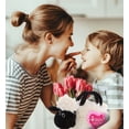 thumbnail image 5 of DolliBu Happy Mother's Day Super Soft Plush Black Nose Sheep Handbag - Cute Stuffed Animal Purse with Pink Heart Message for Best Mommy, Grandma, Wife, Daughter, Wild Life Plush Handbag Gift - 8.5", 5 of 6