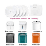 PETKIT Upgraded Filter Units 3.0 for Pet Water Fountains Eversweet 2S/3/3 Pro,Eversweet Solo/Solo SE & CYBERTAIL, Replacement Filters (5 pcs)