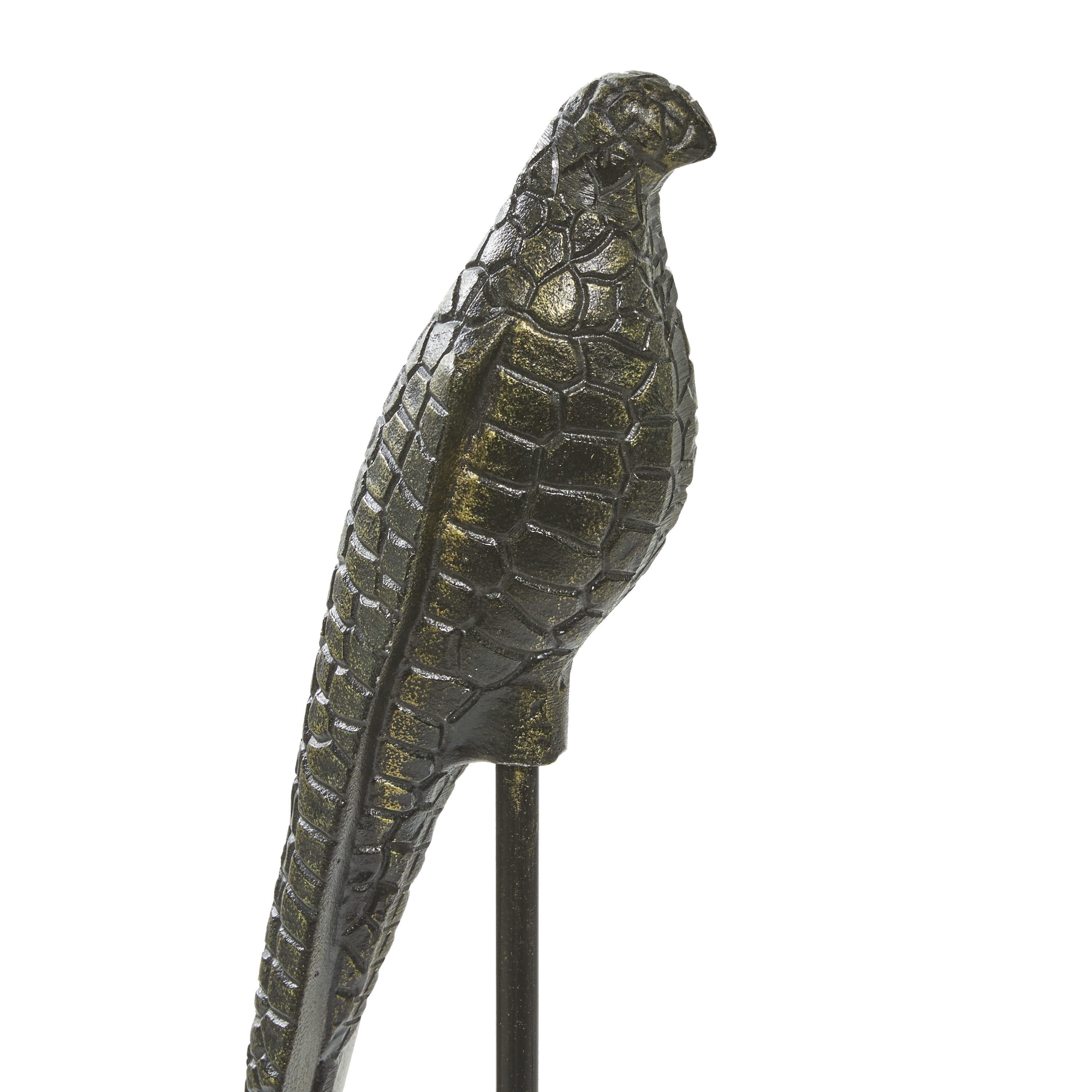 29", 35"H Black Aluminum Bird Sculpture, by DecMode (2 Count)