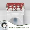 thumbnail image 4 of ZIATUBLE Christmas Snowman Toilet Tank Top Cover Snowflakes Toilet Tank Dust Cover with Stretch Edges Toilet Cover Lid Protective Cover Dustproof Toilet Tank Lids Covers, 4 of 5