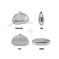 thumbnail image 3 of Deago Women's Shell Shaped Clutch Purse Ruched Mini Crossbody Bag Elegant Evening Handbag with Chain Strap (Silver), 3 of 9