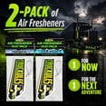 thumbnail image 3 of Truck air freshener - men's exclusive - 2-pack of durable paper air fresheners, suitable for truck cabins (black ice and ocean breeze), odor neutralizers, truck driver scents, hanging fresheners, 3 of 5