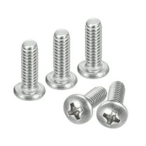 #8-32x1/2" Pan Head Machine Screws, 304 Stainless Steel Screw, Pack of 20