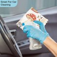 thumbnail image 4 of Yayeee 6 Pack Kitchen Dish Cloths for Washing Dishes Soft Absorbent Microfiber Towels, White Mushroom, 4 of 9